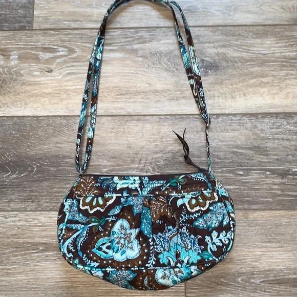 Vera Bradley Brown and Blue Purse retired - Picture 2 of 7